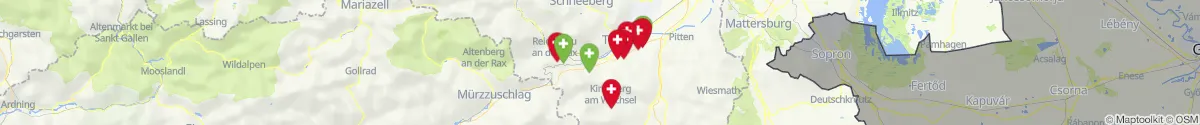 Map view for Pharmacies emergency services nearby Enzenreith (Neunkirchen, Niederösterreich)